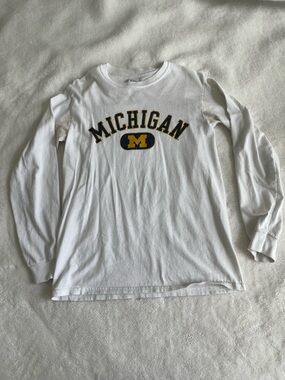White University of Michigan Long Sleeve Top
